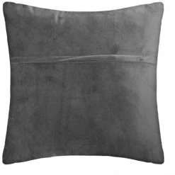 Atmosphera - Coussin Déhoussable Gris En Velours Embossé 40 X 40 Cm - Gris -France Coussin et housse de coussin Soldes Boutique 11474378 4