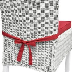 Beautissu Lot De 4 Galettes De Chaises Loft SK Rouge -France Coussin et housse de coussin Soldes Boutique 11493716 5