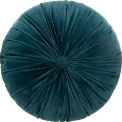 HOMEMAISON Coussin Rond En Velours Plissé Canard Diamètre 40 Cm - Canard