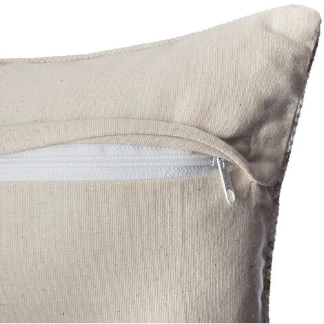 ATMOSPHERA, CRÉATEUR D'INTÉRIEUR Housse De Coussin 40x40 Beige Etnik Gold - Multicolore 3 ATMOSPHERA, CRÉATEUR D'INTÉRIEUR Housse De Coussin 40x40 Beige Etnik Gold - Multicolore – Image 3