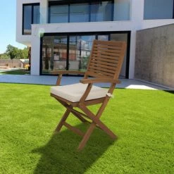 Coussin Pour Chaise Chillvert Hampton Carré 40x40x5 Cm Beige Déhoussable -France Coussin et housse de coussin Soldes Boutique 12951770 4