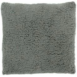 THEDECOFACTORY CALINE - <p>Coussin Aspect Laine Extra-doux Gris 40x40 - Gris