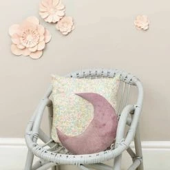 THEDECOFACTORY COMETE - <p>Coussin Extra-doux En Forme De Lune Rose 30x45 - Rose -France Coussin et housse de coussin Soldes Boutique 13246834 5