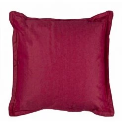 THEDECOFACTORY JEAN - <p>Coussin Esprit Denim Rouge 40x40 - Rouge