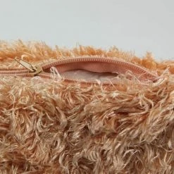 THEDECOFACTORY BOUCLETTE - Coussin à Bouclettes Rose 30x40 - Rose -France Coussin et housse de coussin Soldes Boutique 13248191 3