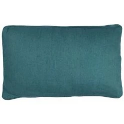 THEDECOFACTORY TRIBU - <p><span>Coussin En Jute Et Coton Bleu 30x50 - Bleu