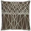THEDECOFACTORY TECHNIC CHIC GRILLE - <p> Coussin En Coton Motifs Techno Taupe 38x38 - Marron