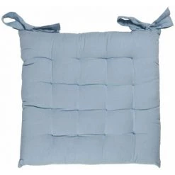 THEDECOFACTORY TOILE DE TOSCANE - <p>Galette 100% Coton Bleu 38x38 - Bleu