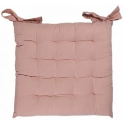 THEDECOFACTORY TOILE DE TOSCANE - <p>Galette 100% Coton Rose 38x38 - Rose