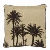 THEDECOFACTORY PALME - <p>Coussin Motifs Palmiers Marron Et Naturel 40x40 - Beige