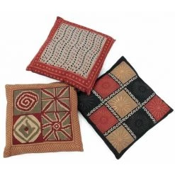 THEDECOFACTORY BOUBOU - Coussin 100% Coton Déhoussable Imprimé Motifs Ethniques Rouge 40x40 - Rouge -France Coussin et housse de coussin Soldes Boutique 13248486 4