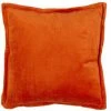 THEDECOFACTORY ARTHUR - <p>Coussin En Velours De Coton Orange 40x40 - Orange