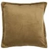 THEDECOFACTORY ARTHUR - <p>Coussin En Velours De Coton Taupe 40x40 - Marron