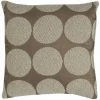 THEDECOFACTORY ODESSA - <p>Coussin Avec Ronds Brodés Beige 43x43 - Beige