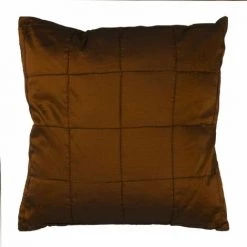 THEDECOFACTORY WILLIAM - <p>Coussin En Taffetas Marron 38x38 - Marron