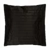 THEDECOFACTORY PLISSE - <p> Coussin Effet Soie Avec Plis Noir 40x40 - Noir