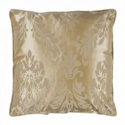 THEDECOFACTORY ROYAL - <p>Coussin Effet Soyeux Motifs Ornementales écru 40x40 - Blanc