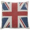 THEDECOFACTORY VINTAGE UK FLAG - <p>Coussin En Coton Drapeau Anglais Effet Vintage 50x50 - Multicolore