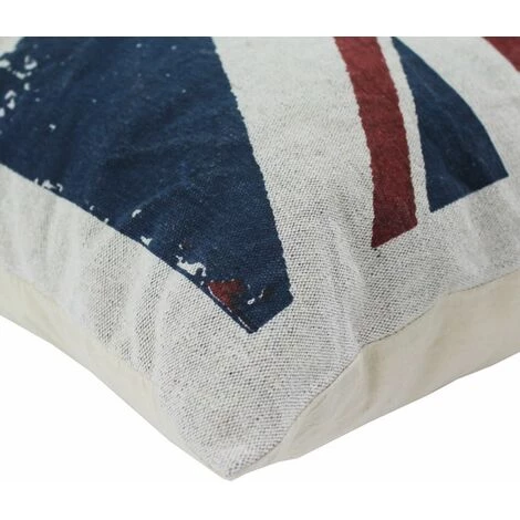 THEDECOFACTORY VINTAGE UK FLAG - <p>Coussin En Coton Drapeau Anglais Effet Vintage 50x50 - Multicolore 2 THEDECOFACTORY VINTAGE UK FLAG - <p>Coussin En Coton Drapeau Anglais Effet Vintage 50x50 - Multicolore – Image 2