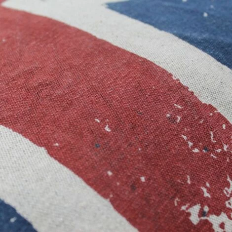 THEDECOFACTORY VINTAGE UK FLAG - <p>Coussin En Coton Drapeau Anglais Effet Vintage 50x50 - Multicolore 3 THEDECOFACTORY VINTAGE UK FLAG - <p>Coussin En Coton Drapeau Anglais Effet Vintage 50x50 - Multicolore – Image 3