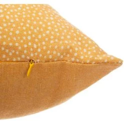 Atmosphera - Coussin Déhoussable Broderie Fil Lurex 38 X 58 Cm - Ocre -France Coussin et housse de coussin Soldes Boutique 13411563 3