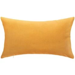Atmosphera - Coussin Déhoussable Broderie Fil Lurex 38 X 58 Cm - Ocre -France Coussin et housse de coussin Soldes Boutique 13411563 4