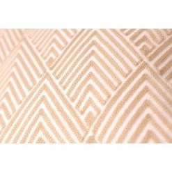 RIDEAUDISCOUNT Housse De Coussin 100% Coton 40 X 40 Cm Déhoussable Brodée Motifs Chevrons Losanges Ecru - Ecru -France Coussin et housse de coussin Soldes Boutique 13968873 5