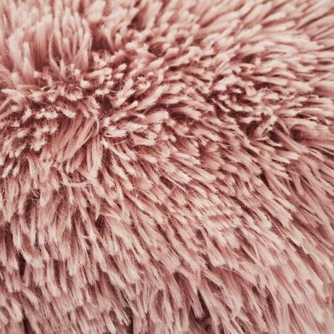 THEDECOFACTORY NEO YOGA - <p>Coussin à Poils Longs Extra-doux Rose 40x40 - Rose 4 THEDECOFACTORY NEO YOGA - <p>Coussin à Poils Longs Extra-doux Rose 40x40 - Rose – Image 4