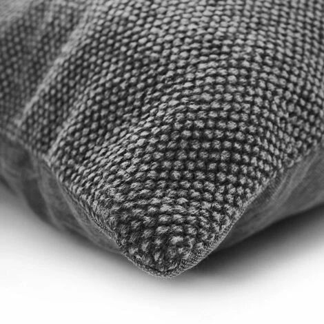 THEDECOFACTORY VINTAGE USED - <p>Coussin Effet Délavé Noir 45x45 - Noir 3 THEDECOFACTORY VINTAGE USED - <p>Coussin Effet Délavé Noir 45x45 - Noir – Image 3