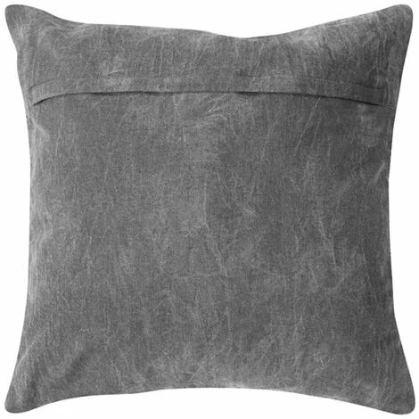 THEDECOFACTORY VINTAGE USED - <p>Coussin Effet Délavé Noir 45x45 - Noir 5 THEDECOFACTORY VINTAGE USED - <p>Coussin Effet Délavé Noir 45x45 - Noir – Image 5