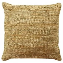 THEDECOFACTORY SKIN - <p>Coussin En Cuir Tressé Jaune 45x45 - Jaune