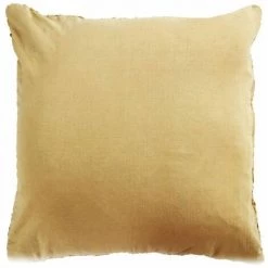 THEDECOFACTORY SKIN - <p>Coussin En Cuir Tressé Jaune 45x45 - Jaune -France Coussin et housse de coussin Soldes Boutique 14033647 5