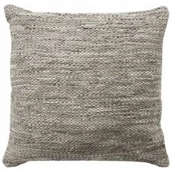 THEDECOFACTORY SKIN - <p>Coussin En Cuir Tressé Taupe 45x45 - Taupe