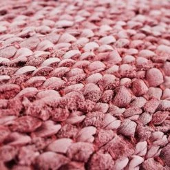 THEDECOFACTORY SKIN - <p>Coussin En Cuir Tressé Rose Poudré 45x45 - Rose Poudré -France Coussin et housse de coussin Soldes Boutique 14033649 4