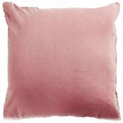THEDECOFACTORY SKIN - <p>Coussin En Cuir Tressé Rose Poudré 45x45 - Rose Poudré -France Coussin et housse de coussin Soldes Boutique 14033649 5