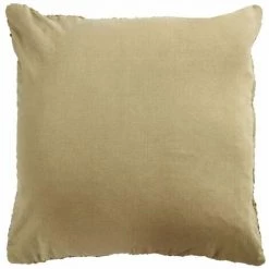 THEDECOFACTORY SKIN - <p>Coussin En Cuir Tressé Ocre 45x45 - Jaune Ocre -France Coussin et housse de coussin Soldes Boutique 14033652 5