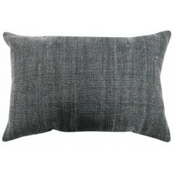 THEDECOFACTORY VINTAGE USED - <p>Coussin Effet Délavé Noir 60x40 - Noir