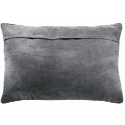 THEDECOFACTORY VINTAGE USED - <p>Coussin Effet Délavé Noir 60x40 - Noir -France Coussin et housse de coussin Soldes Boutique 14033668 5