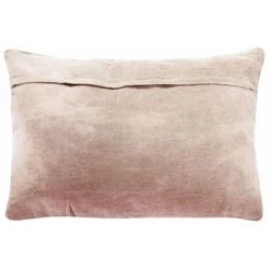 THEDECOFACTORY VINTAGE USED - <p>Coussin Effet Délavé Rose Nude 60x40 - Rose Nude -France Coussin et housse de coussin Soldes Boutique 14033673 5