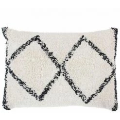 THEDECOFACTORY BERBERE BOX - <p>Coussin Effet Vintage Naturel 40x60 - Blanc Beige