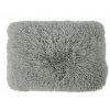 THEDECOFACTORY NEO YOGA - <p>Coussin à Poils Longs Extra-doux Gris Clair 60x40 - Gris Clair