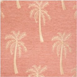 Atmosphera - Housse De Coussin Chenille Palmier Rose Corail 40 X 40 Cm - Vieux Rose -France Coussin et housse de coussin Soldes Boutique 14227569 5