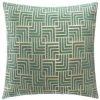 Atmosphera - Housse De Coussin Chenille Géométrique Vert 40 X 40 Cm - Vert