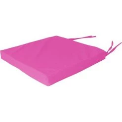 NO-NAME Galette De Chaise De Jardin Carrée 38 Cm Fuchsia - Fuchsia