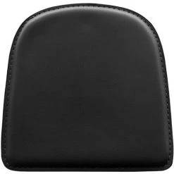 PRIVATEFLOOR Coussin Avec Aimant Pour Chaise Stylix Noir - Faux Cuir - Noir