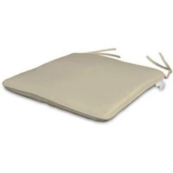 HABITAT ET JARDIN Lot De 2 Assises 35 X 35 Cm Coloris Ecru