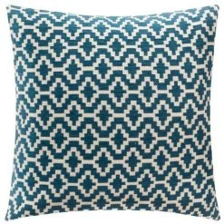 ATMOSPHERA, CRÉATEUR D'INTÉRIEUR Housse De Coussin Chenille Etnik 40x40 Cm - Bleu