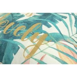 RIDEAUDISCOUNT Housse De Coussin 40 X 40 Cm Déhoussable Imprimé Jungle Surimpression Lettrage Or Métallisé Multicolore - Multicolore 7 RIDEAUDISCOUNT Housse De Coussin 40 X 40 Cm Déhoussable Imprimé Jungle Surimpression Lettrage Or Métallisé Multicolore - Multicolore -France Coussin et housse de coussin Soldes Boutique 15679292 3