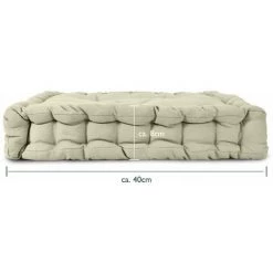 Beautissu Mila Lot De 4 Coussins De Chaise 40 X 40 Cm Nature -France Coussin et housse de coussin Soldes Boutique 15771207 3