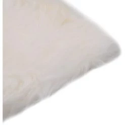 Coussins De Chaise 2 Pcs Blanc 40x40cm Peau De Mouton Véritable VidaXL -France Coussin et housse de coussin Soldes Boutique 15848990 3